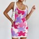 thumbnail image 1 of Nueva camiseta sin mangas ajustada sexy europea y americana jacquard cuello en U falda de punto sin mangas falda de tirantes de punto de longitud media, 1 of 4