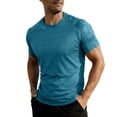 thumbnail image 2 of Yaoyar Men's Athletic T-Shirt, Moisture Wicking Workout Tee, Quick Dry Gym Top, Casual Running Fitness Shirt, 2 of 9