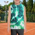 thumbnail image 2 of Ruyang Boys Tie-dyed T Shirts Summer Baggy Crewneck Sleeveless Camisoles Kids Gym Fitness Quick Dry Training Tank Tops, 2 of 5