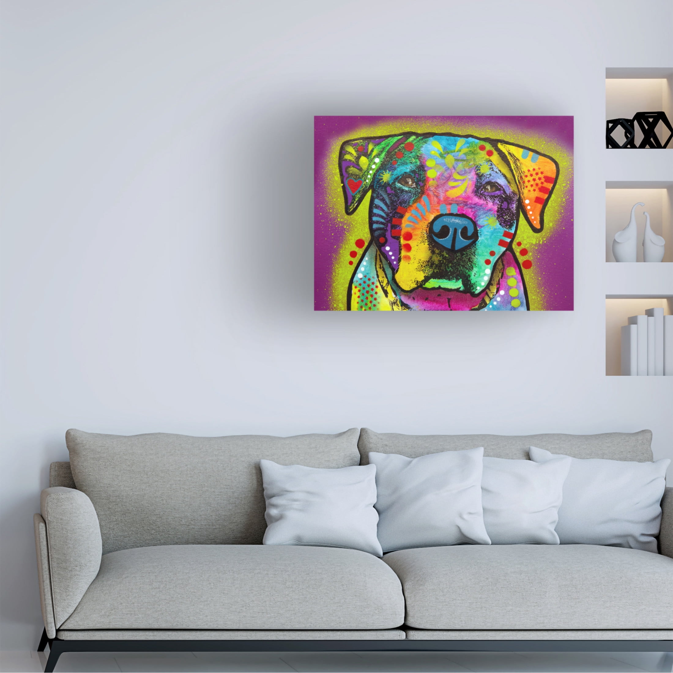Canvas Wall Art - Dean Russo 'Tatter' Wall Art for Living Room, Bedroom, or Office Décor by Trademark Fine Art - 47 x 35 Inches