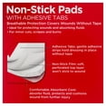 thumbnail image 5 of Equate Non-Stick Pads with Adhesive Tabs, 2 in x 3 in, 10 Count, 5 of 10