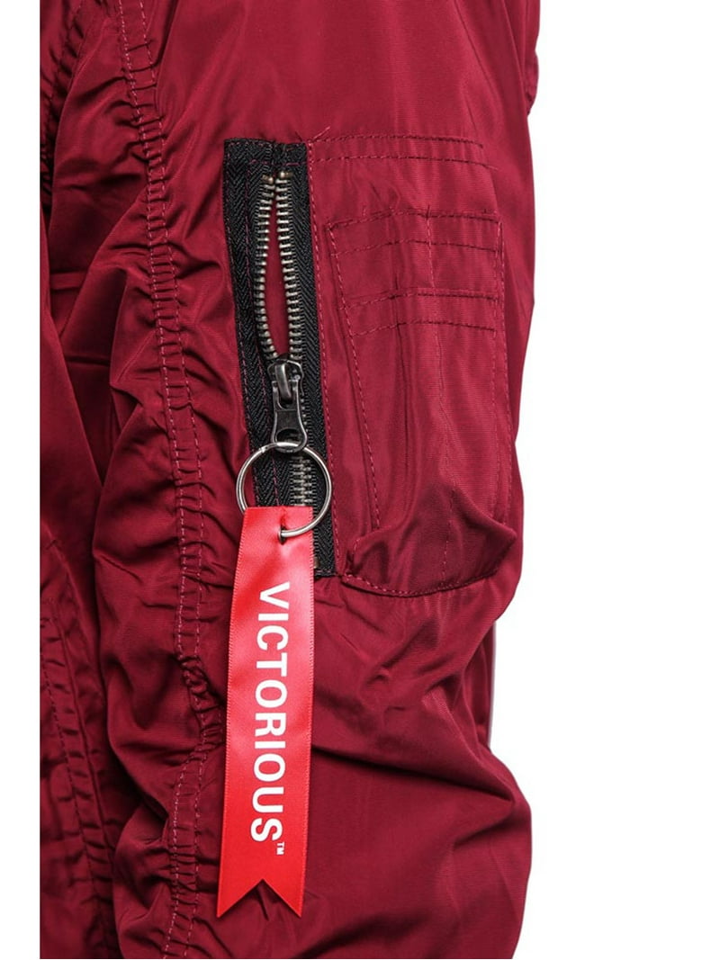 Victorious Men's Lightweight Contrast MA-1 Bomber Flight Jacket