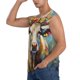thumbnail image 3 of Fotbe Oil Painting Flower Cow Men's Camiseta sin Mangas Estampada para Hombres, Playera Casual para Gimnasio, Entrenamiento, Playa-Large, 3 of 7