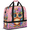Multicolour 4, variant on Herdesigns Nautical Coastal Foldable Travel Duffel Bag for Women Men, Gym Tote Bags with Shoe Compartment, Starfish Seashell Coral Waterproof Carry On Weekend Overnight Bag