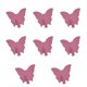 thumbnail image 3 of Gancho de pared con forma de mariposa para colgar llaves en el dormitorio, perchero de metal, perchero, 8 Rosa Rojo, 3 of 9