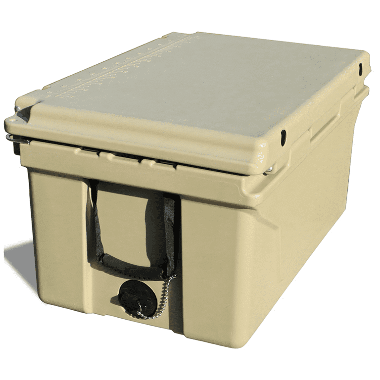 65QT Ice Cooler Box,Insulation Refrigerator with 400lbs Loading,Portable Camping  Ice Chest Box with 2 Wheels & Handle, for Camping Picnic Fishing 