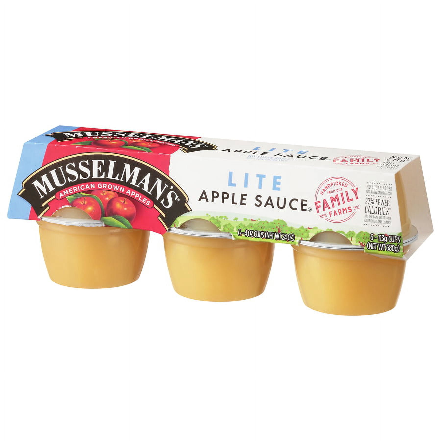 Musselman's Lite Original Applesauce 6-4 oz. Cups