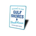 thumbnail image 4 of Gulf Shores Beach House Novelty Sign, Metal Wall Decor - 10x14 inches, 4 of 4