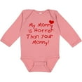 thumbnail image 3 of Inktastic My Mommy is Hotter Than Your Mommy Boys or Girls Long Sleeve Baby Bodysuit, 3 of 5