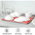 thumbnail image 7 of SKYSONIC Absorbent Dish Drying Mat Checks Kitchen Counter Mat Protector,Reversible,Extra Large 24 x 18 Inches, 7 of 7