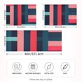 thumbnail image 2 of Yayeee Pillowcase Standard Size Set of 2 Satin Wrinkle Resistant Pillow Case, Navy Blue Stripes, 2 of 7