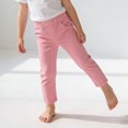 thumbnail image 6 of Kids Casual Solid Color Pants Soft Breathable Girls Comfortable Bottoms, 6 of 9