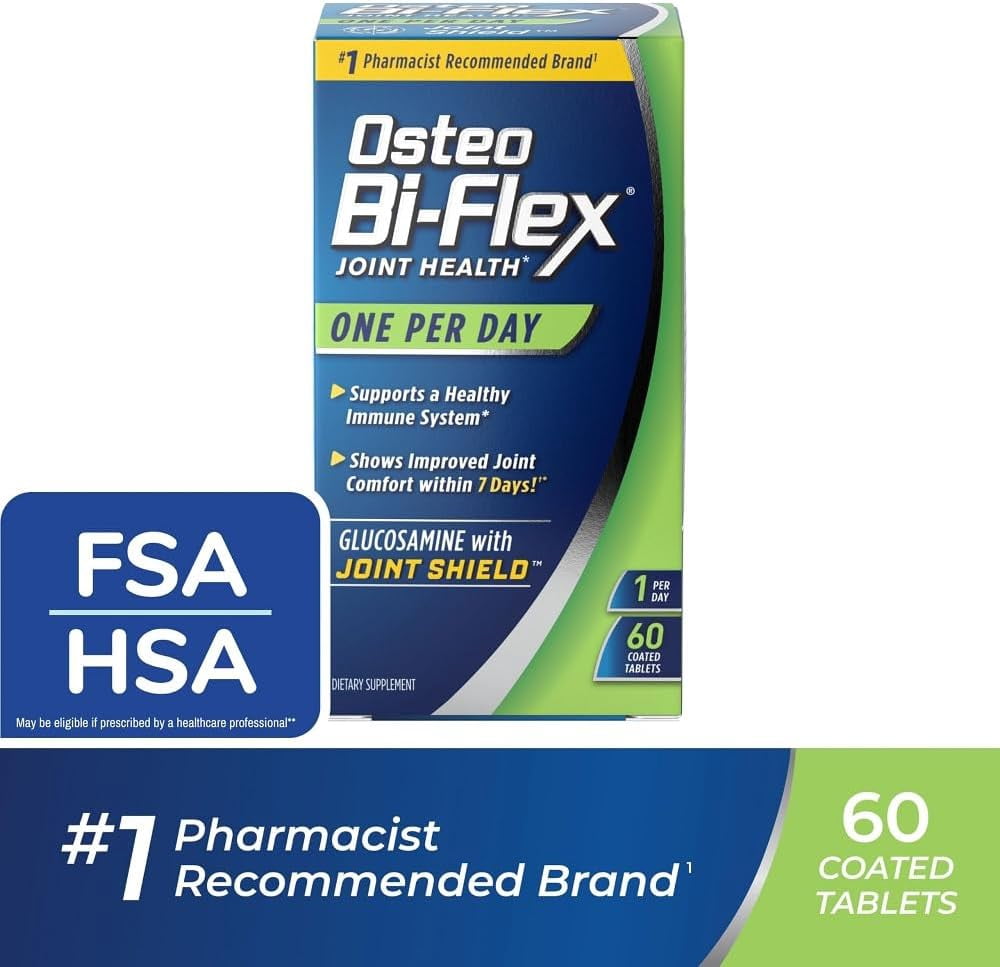 Osteo Bi-Flex Joint Health Triple Strength + Turmeric Tablets 80 ea (Pack of 3)