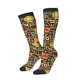thumbnail image 2 of Bingfone Compression Socks for Women and Men Long Socks for Running Athletic Cycling Nurse-Robot and Monsters, 2 of 8