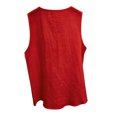 thumbnail image 4 of DailyTrove Women V Neck Ruffle Front Soft Sleeveless Tank Top Daily Casual Camisole, 4 of 6