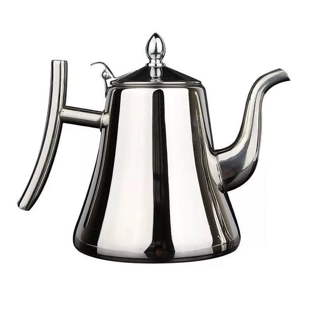Cafetera de acero inoxidable con colador, tetera, tetera de flores, cocina de inducción, olla caliente para hotel y restaurante