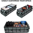 thumbnail image 3 of Car Trunk Organizer and Storage with Removable Leakproof Cooler Bag, 6 Removable Dividers for Custom Space, Collapsible Trunk Storage with Non Slip Bottom, Foldable Cover for SUV, Jeep, MPVs, 3 of 14