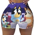 thumbnail image 2 of Lsque Bluey Pattern High Waisted Biker Shorts for Women-Tummy Control Fitness Athletic Workout Running Yoga Gym Shorts,Moisture-Wicking-XX-Large, 2 of 9