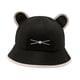 thumbnail image 2 of Sombrero de pescador con orejas de gato para mujer, plegable, informal, para primavera y verano Negro, 2 of 7