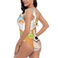 thumbnail image 4 of Sikiie Corgi With Towel Ans Slice Cucumber Print Women One Piece Swimsuits Tummy Control One Shoulder Bathing Suits Ruffle Swimwear, From S to XXL-Medium, 4 of 6