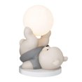 thumbnail image 2 of Adorable figurita de oso, luz nocturna recargable, decoración de escritorio. Gris, 2 of 9