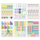 thumbnail image 4 of 12 hojas de pegatinas esenciales planificador semanal diario planificador de pegatinas notas adhesiv Eccomum Style B, 4 of 5