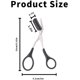 thumbnail image 2 of Eyebrow Scissors with Comb, Black Eyebrow Trimmer Scissors, Stainless Steel Eyebrow Trimmer Eyelash Comb Eyebrow Comb Small Eyebrow Grooming Beauty Tool for Men Women, 2 of 5