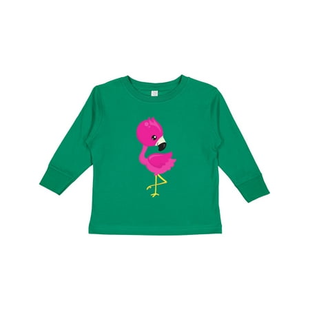 

Inktastic Cute Flamingo Pink Flamingo Baby Flamingo Bird Gift Toddler Toddler Girl Long Sleeve T-Shirt