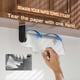 thumbnail image 2 of Paper Towel Holder One Hand Tear, Self Adhesive Single Hand Paper Towel Holder Under Cabinet, Black Paper Towel Holder Wall Mount, Stainless, 2 of 4