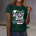 thumbnail image 2 of MEICHEN Graduation Gifts for Her: Women's Leisure Fashion Graduation Season Printed Short Sleeve Tshirts Womens Spring Summer Tops, 2 of 4