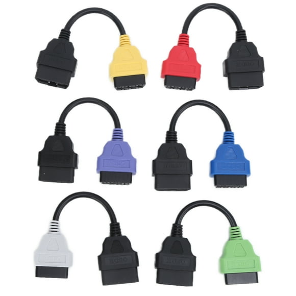 Diagnostic Cable,6pcs OBD2 Scanner Professional OB Scanner Diagnostic Connector Breakthrough Technology
