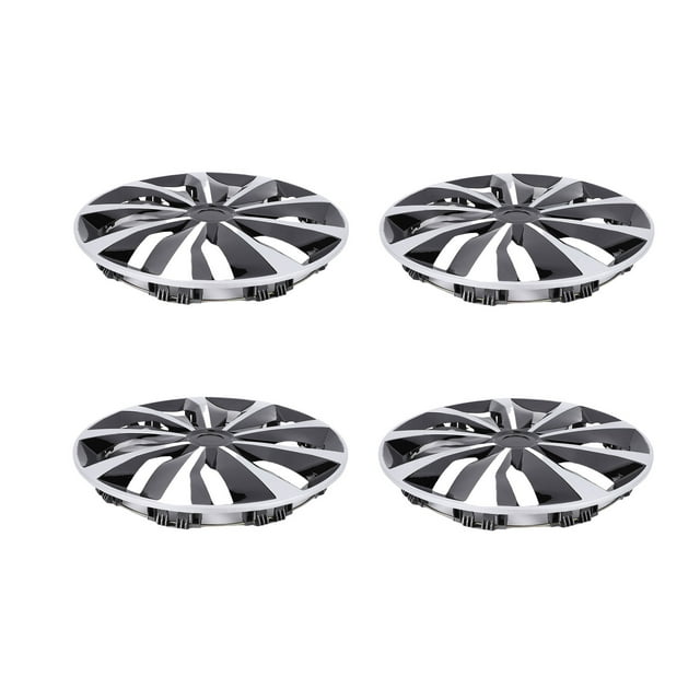 14in Hubcaps, 4 Pcs ABS Universal Fit Snap On R14 Wheel Rim Covers for Most Cars Truck SUV