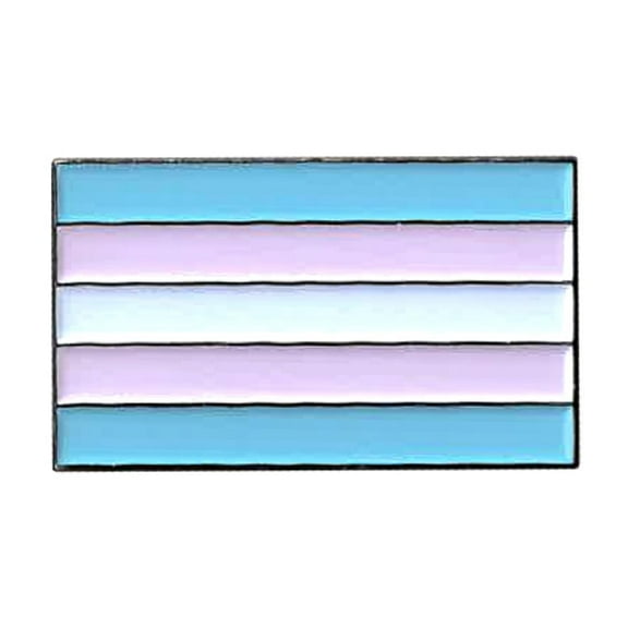 Transgender Pride Flag Novelty Backpack Cute Enamel Lapel Pin