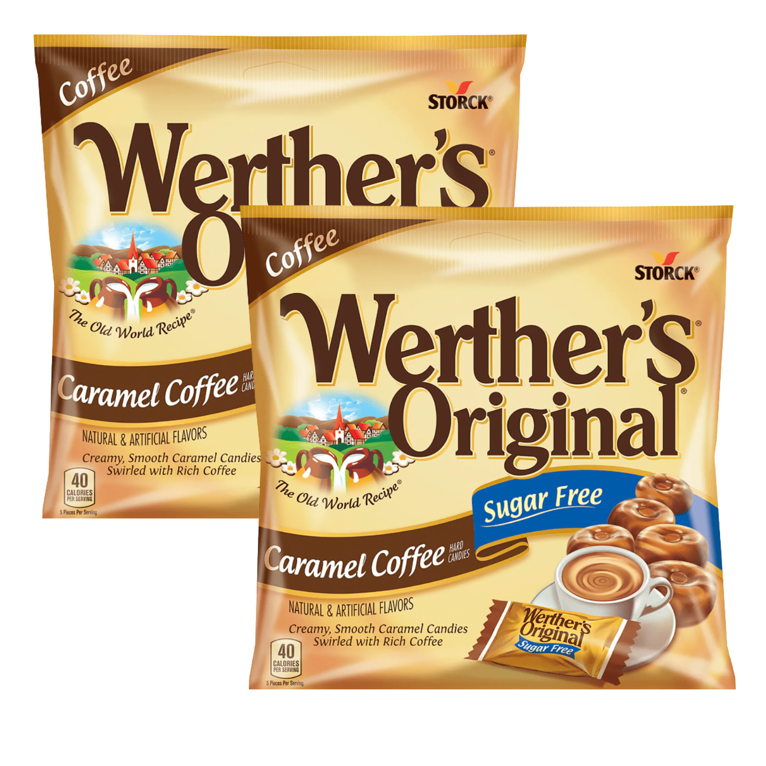 Werther's Original Caramels Coffee, Sugar-Free Made with Real Caramel ...