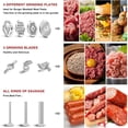 thumbnail image 5 of Polished Stainless Steel Meat Grinder Accessories Set for Kitchen Mixers: 3 Seamless Sausage Pads, 4 Grinding Discs & Cleaning Brush, Dishwasher Safe, 5 of 8