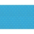 thumbnail image 1 of Ahgly Company Indoor Rectangle Patterned Bright Cyan Blue Area Rugs, 4' x 6', 1 of 6
