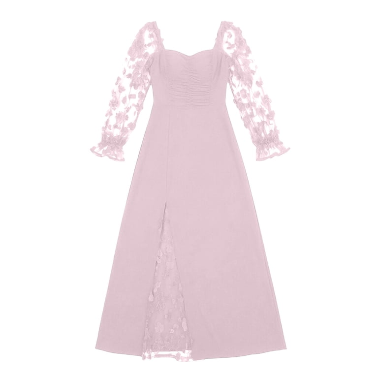 lace floral ruffle hem split maxi dress Buy Cider Lace Floral Ruffle Hem Split Maxi Dress (XXS) Online