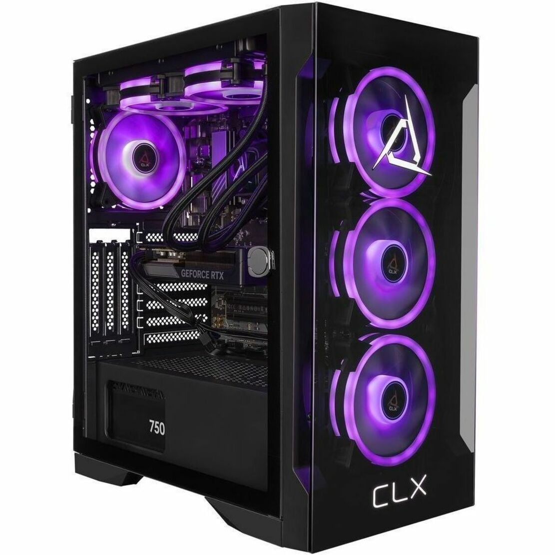 CLX SET Gaming Desktop, AMD Ryzen 7 9700X, 32GB RAM, NVIDIA GeForce RTX 5060 Ti 16 GB, 2TB SSD, Windows 11 Home, TGMSETRTA5504BM