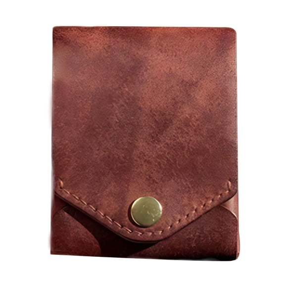 Cartera delgada Qarigey de cuero PU para hombre con tarjetero de gran capacidad