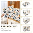 thumbnail image 2 of Yayeee Collapsible Cube Storage Bin with Lid Fabric Closet Decorative Basket with Handles, Acorn Leaves Pattern, 2 of 7