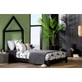 thumbnail image 5 of South Shore Sweedi Bed with House Frame Headboard, Matte Black, 5 of 10