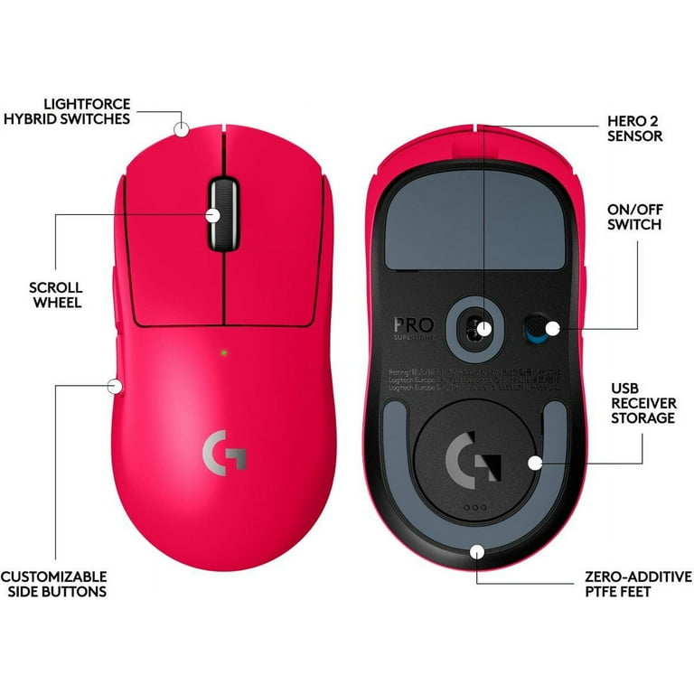 Logitech G PRO X Superlight 2 HERO Gaming Mouse for Gamers Logitech G PRO X Superlight 2 HERO Gaming Mouse for Gamers