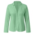 thumbnail image 4 of Vedolay Womens Tops Women's Blazer for Work 2023 Business Casual Slim Fit Elegant Jackets,Green XXL, 4 of 5
