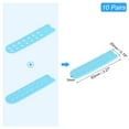 thumbnail image 2 of Unique Bargains 10 Pairs Snapback Strap Cover, Double Row 14 Holes Plastic Adjustable Hat Snap Buckle Replacement (Lake Blue), 2 of 7