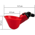 thumbnail image 2 of Bebedero automático para aves de corral, 6 PCS Bebedero para aves de corral, Bebedero de agua para pollos, Bebederos automáticos Bebederos de plástico Patios rojos Pato Pájaro Codorniz Paloma Gallina Cuenco de alimentación de agua H42 esquí esquí Gafas de esquí, 2 of 5