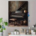 thumbnail image 4 of UXIEQU Vintage Grand Piano Canvas Wall Art Print 15.75x11.81 Inches, 4 of 8