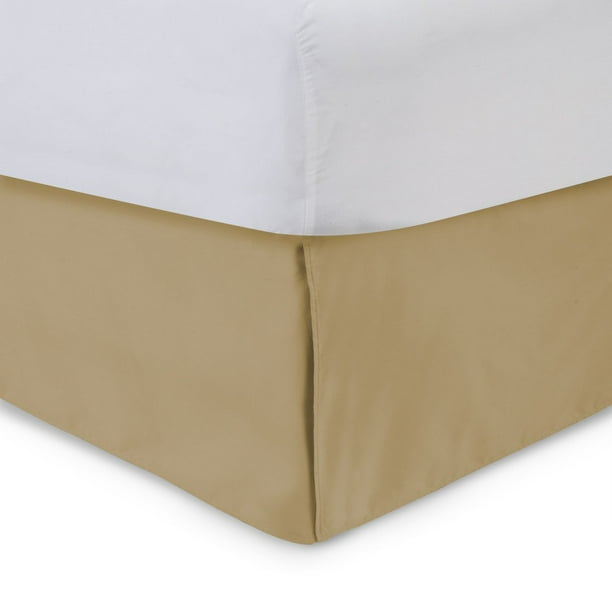 Harmony Lane Tailored Bed Skirt Gold Twin XL 18 Inch Drop