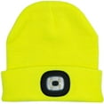thumbnail image 6 of Sinhoon Beanie Hat with Light, USB Rechargeable LED Knitted Lighted hat, Easter Gifts for Men Women , Unisex Lighted for Walking at Night,Fishing,Camping,Hunting (Fcuorescent Yellow), 6 of 12