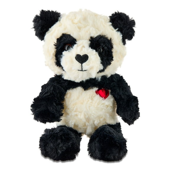 Small Panda Plush, Black and White, 10", Valentine's Day by Way To Celebrate