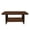 Walnut, variant on Hassch 2-Tier Rectangular Coffee Table with Rounded Corners and Storage Shelf, 47" Modern Farmhouse Center Tea Table for Living Room & Home Office, Natural